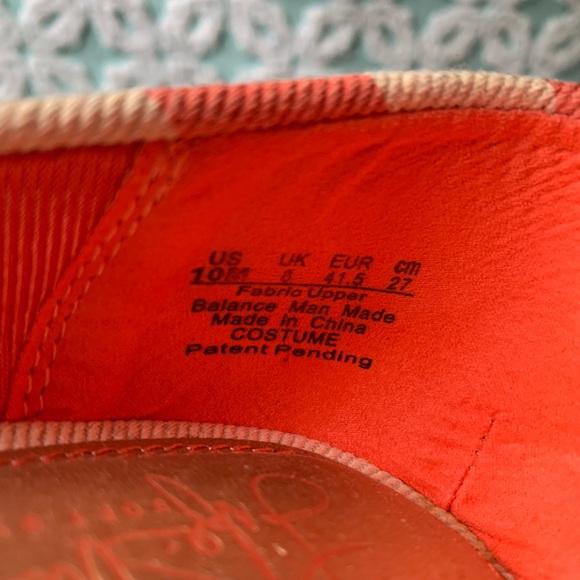 Lifestride coral & cream striped canvas heels - Picture 7 of 7